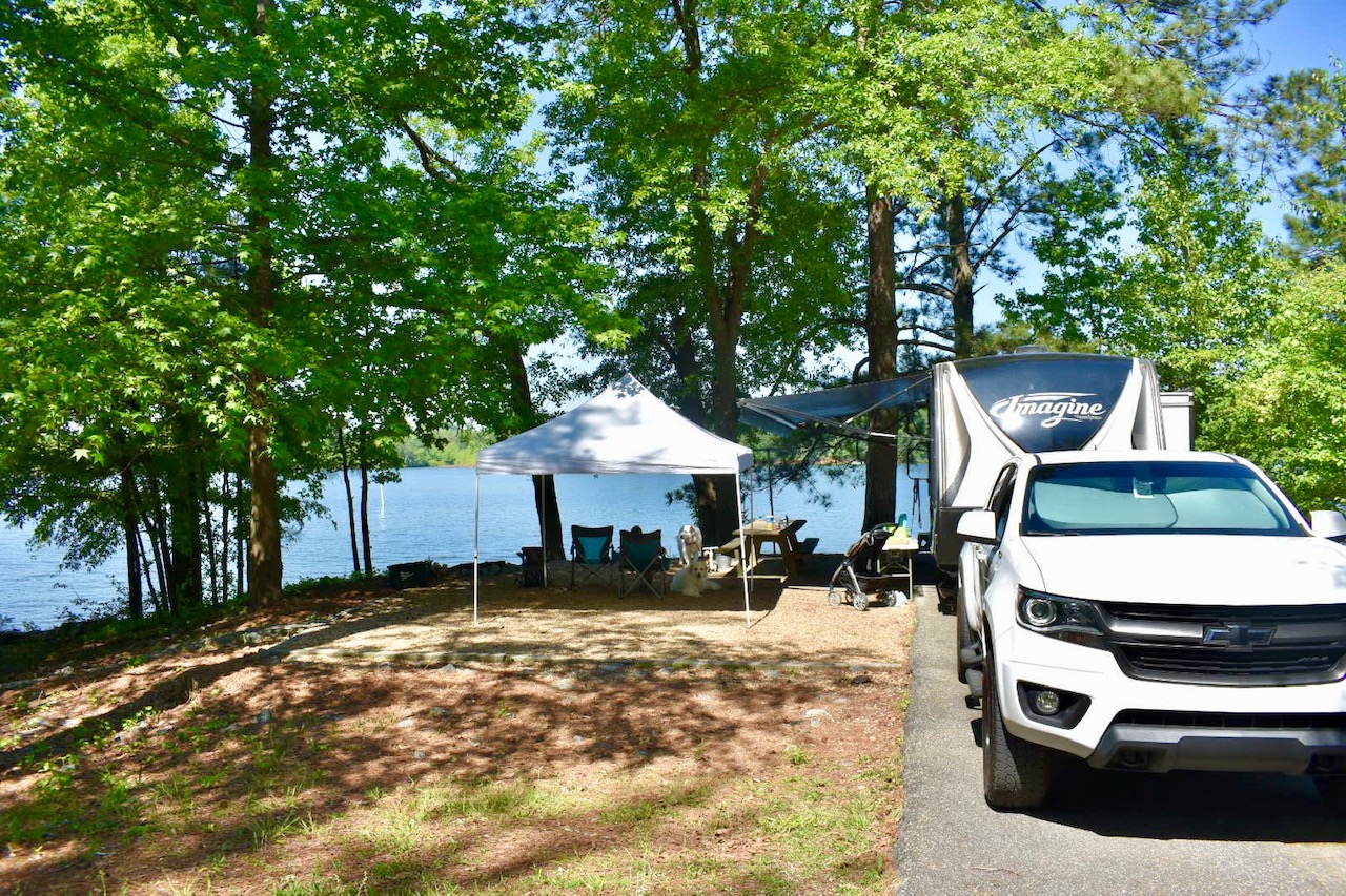 Victoria Campground Waterfront Site Imagine Camper