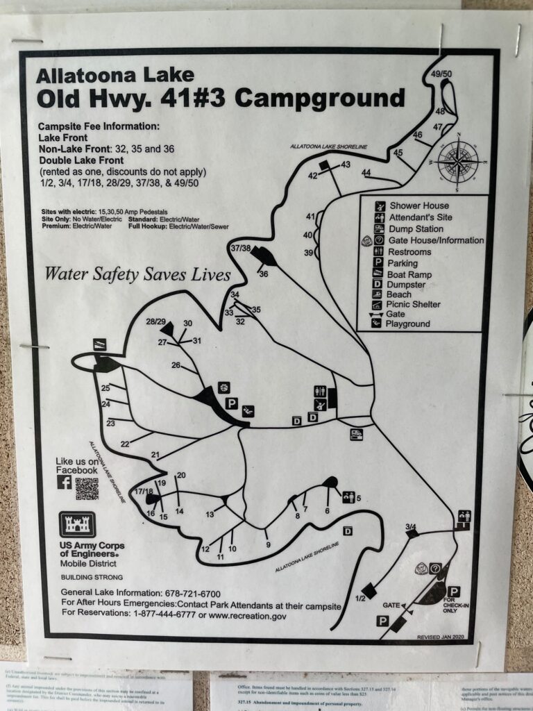 Old Highway 41 Campground No. 3 Map