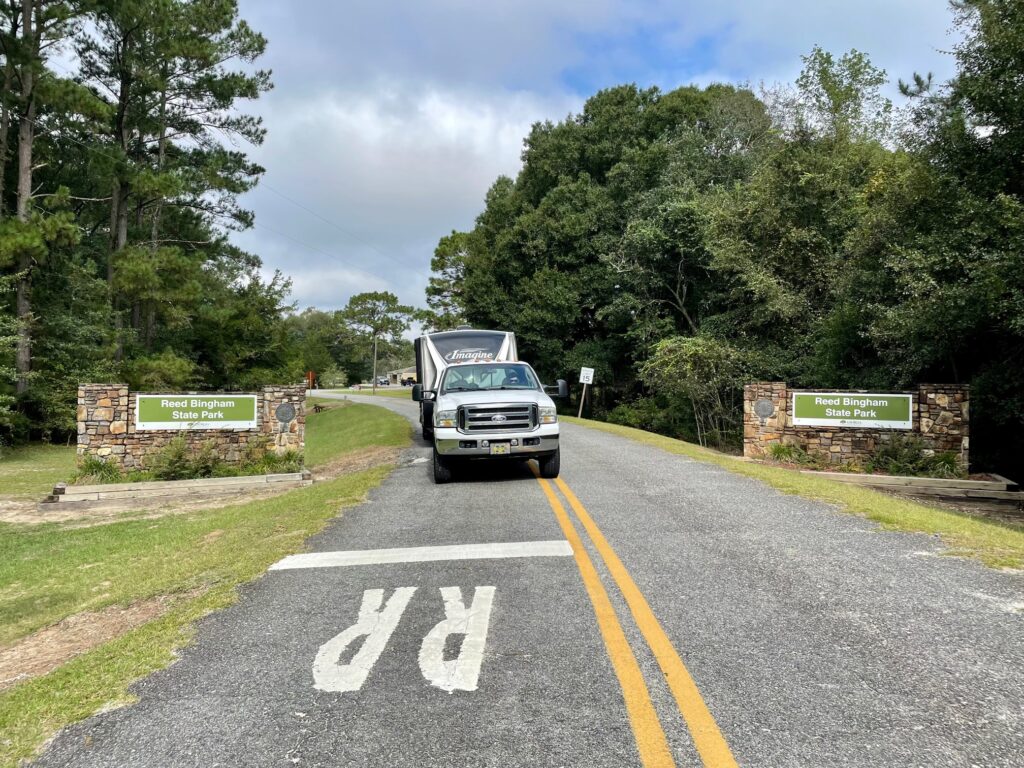 Entrance to Reed Bingham State Park