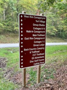 Cloudland Canyon State Park sign