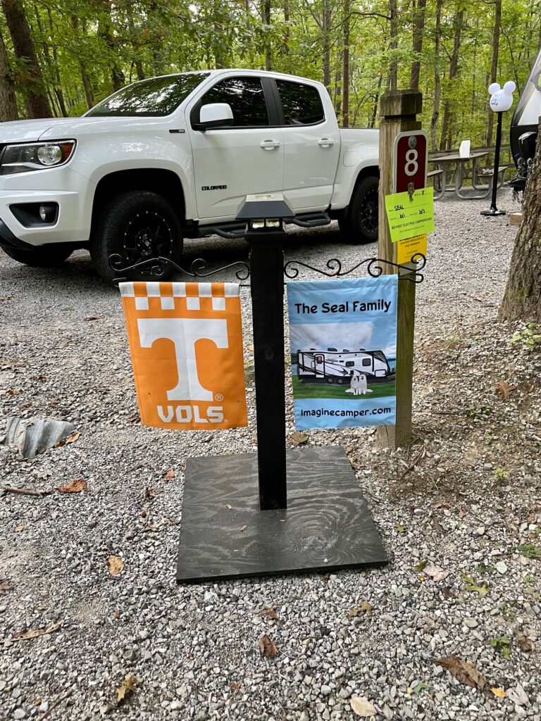 campsite sign