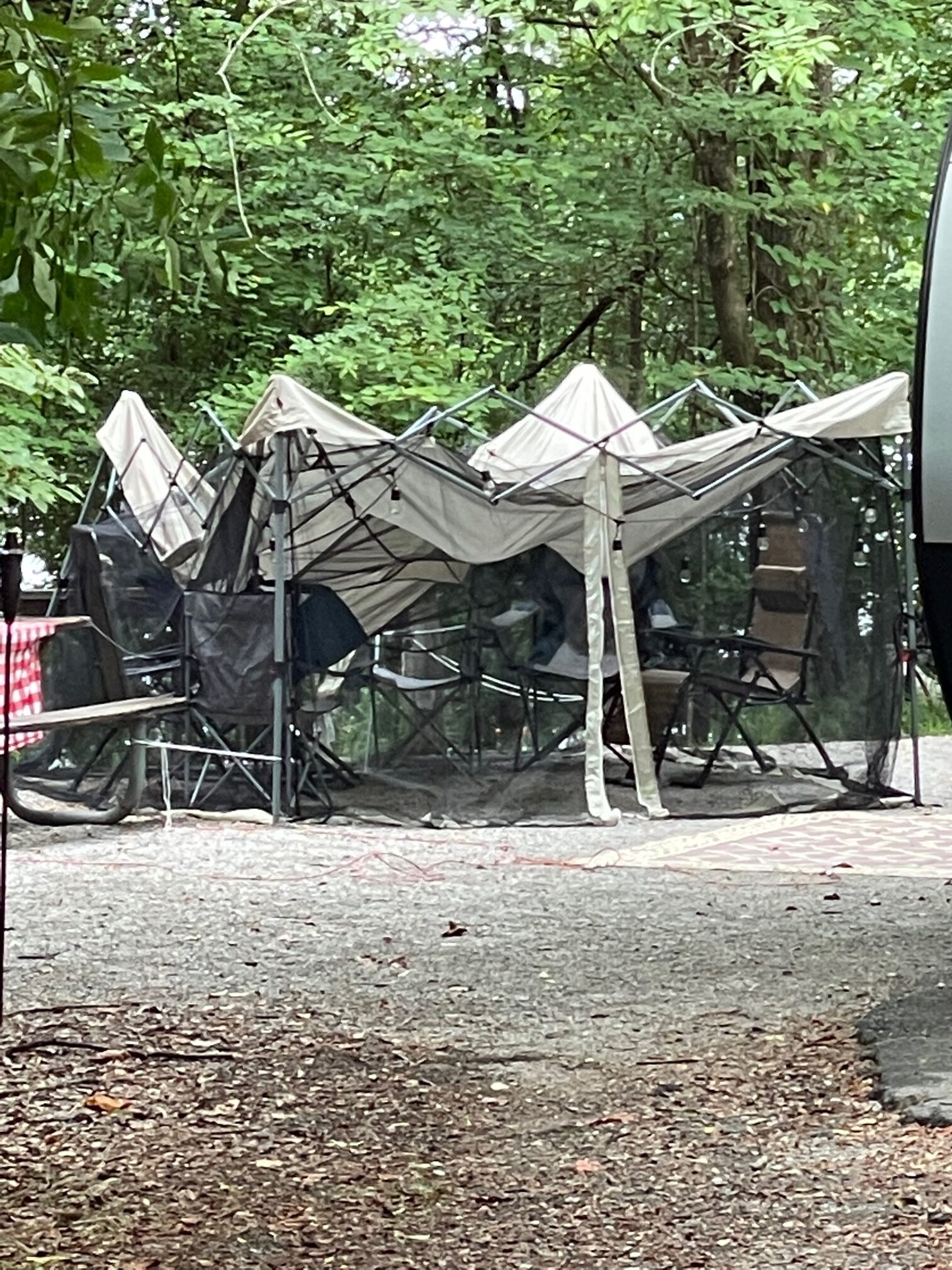 trashed tent 