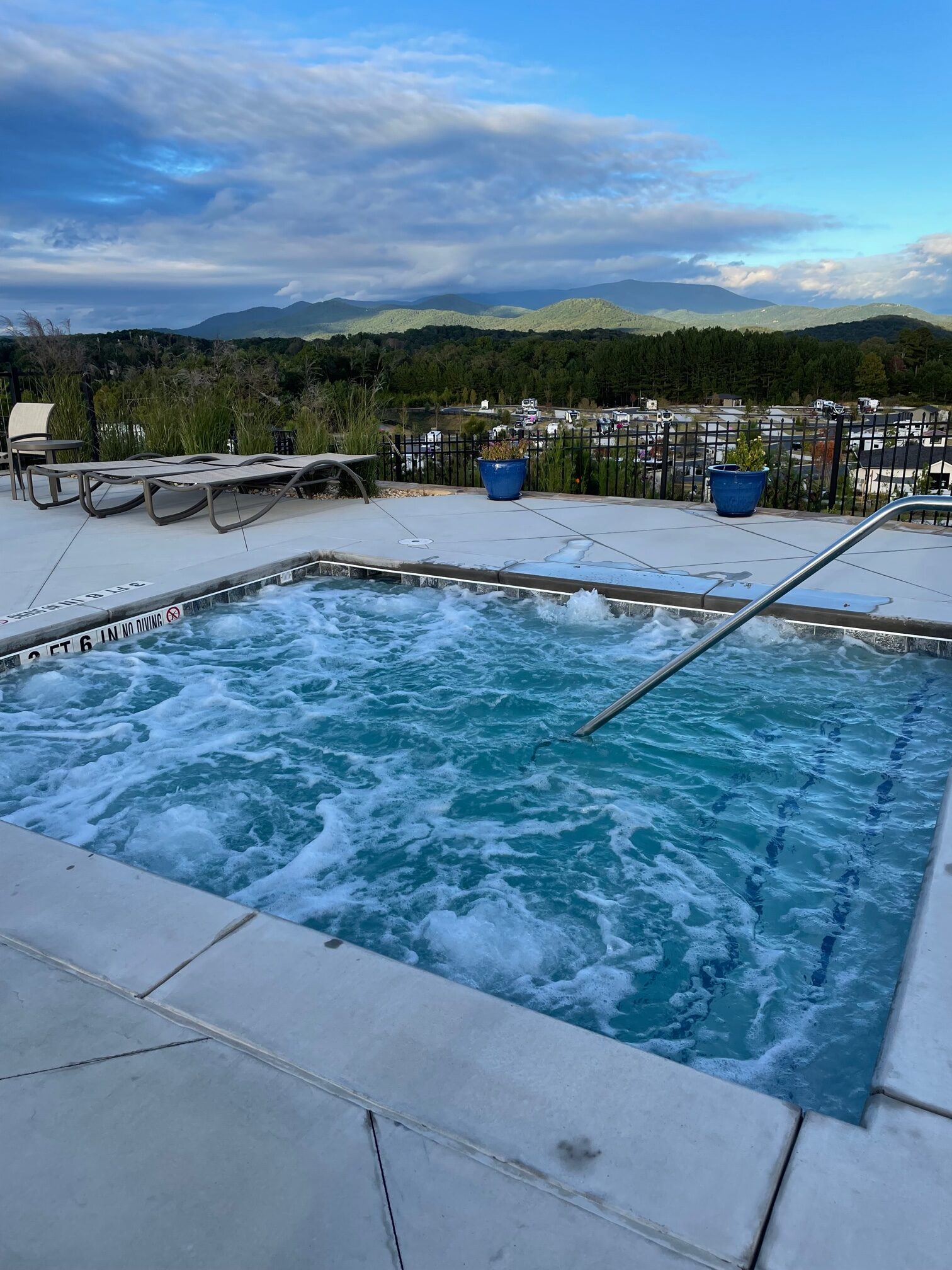hot tub view Talona Ridge RV Resort 