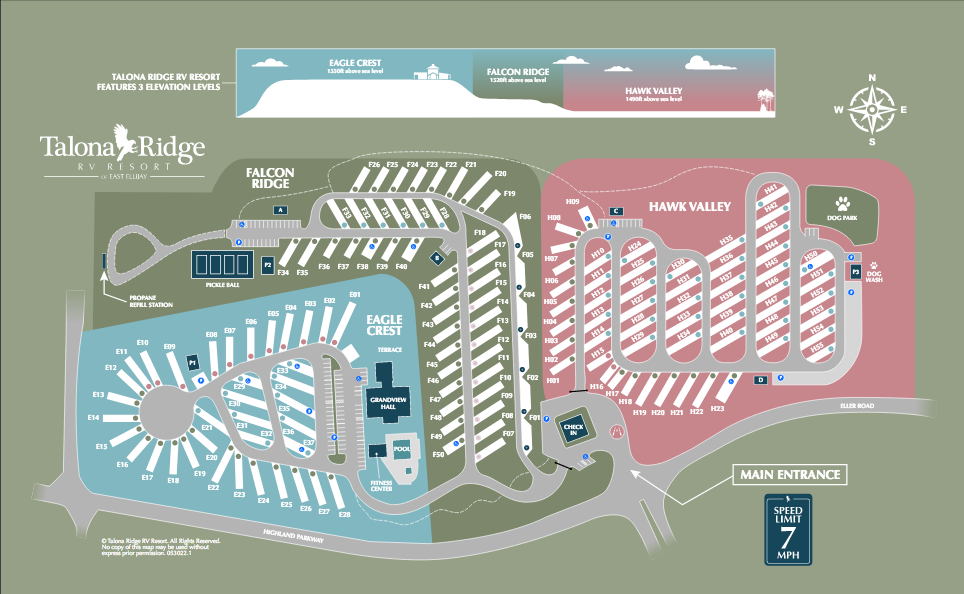 Talona Ridge RV Resort map