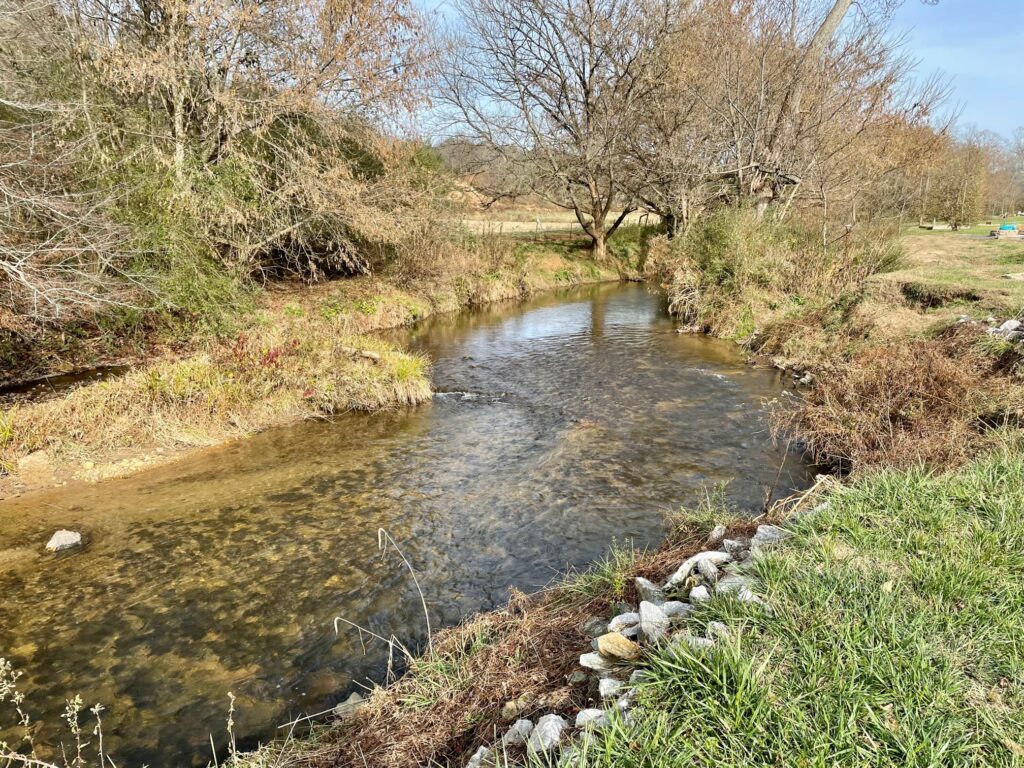 Waterside RV Resort creek