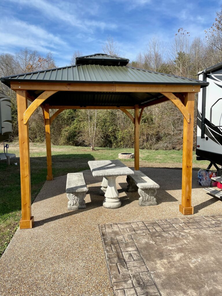 Waterside RV Resort  lot 108 patio