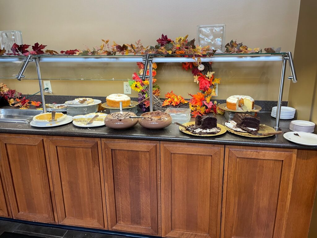Unicoi State Park and Lodge buffet 