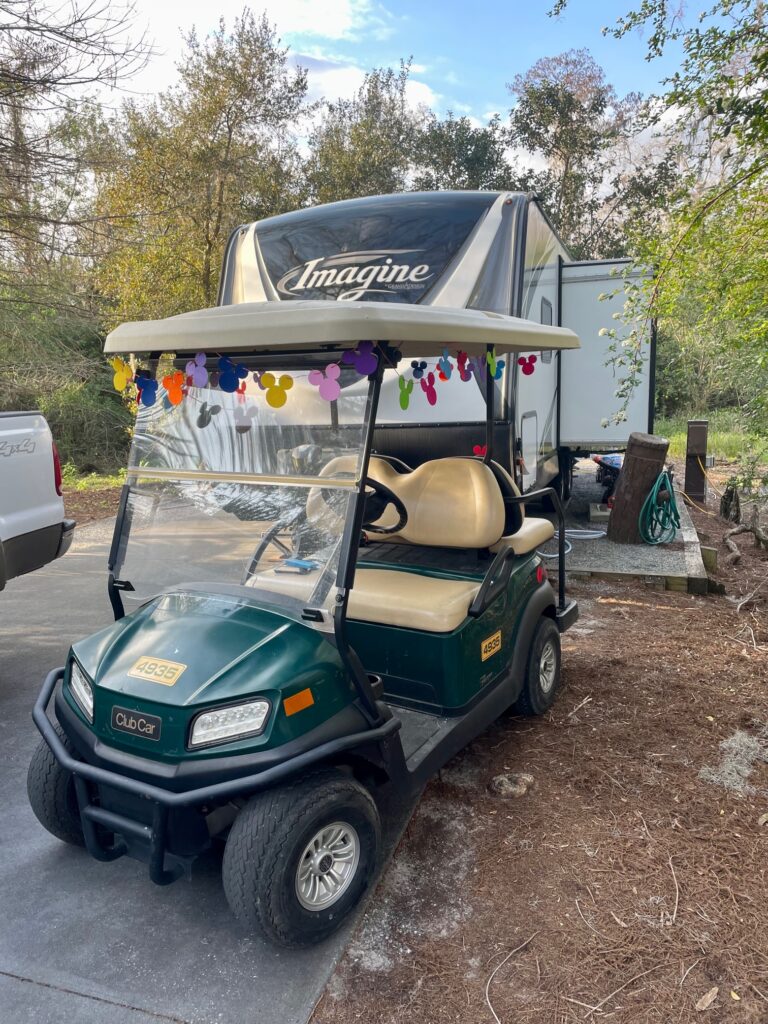 Fort Wilderness Resort & Campground golf cart