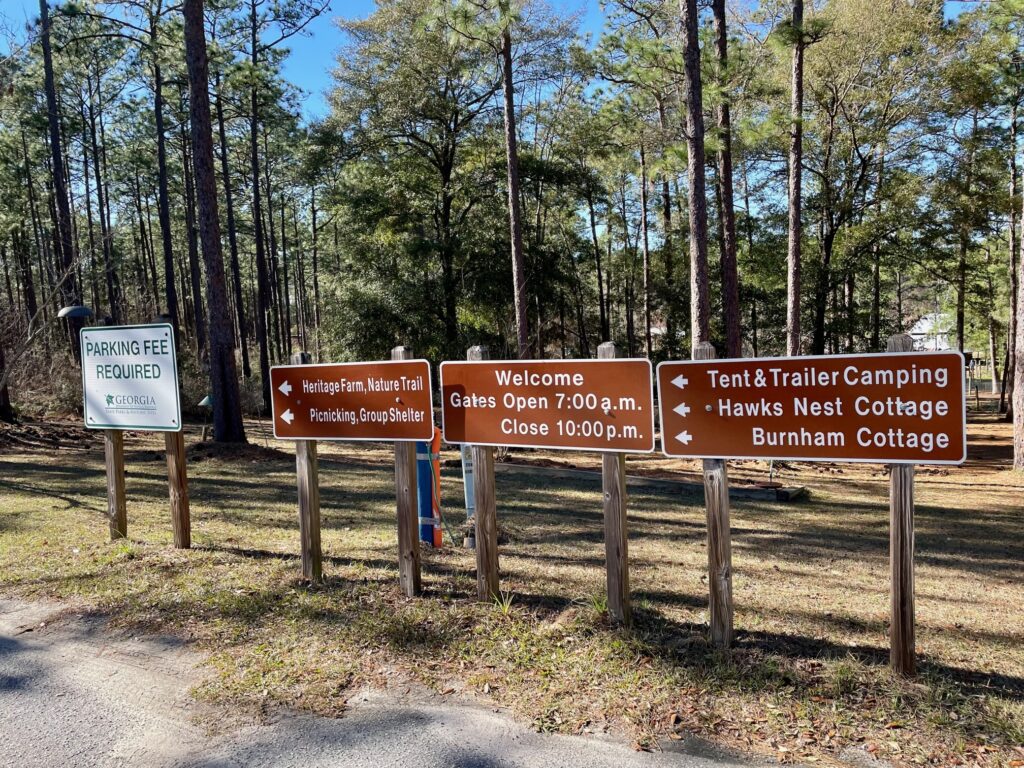 General Coffee State Park signs
