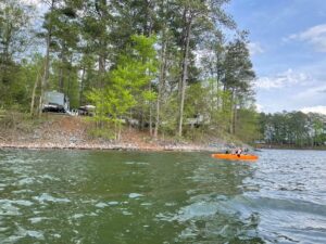 McKinney Campground site kayaking