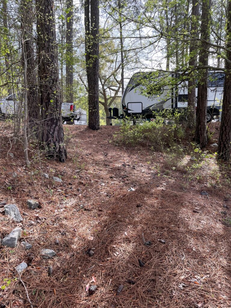 McKinney Campground site 114 path to water