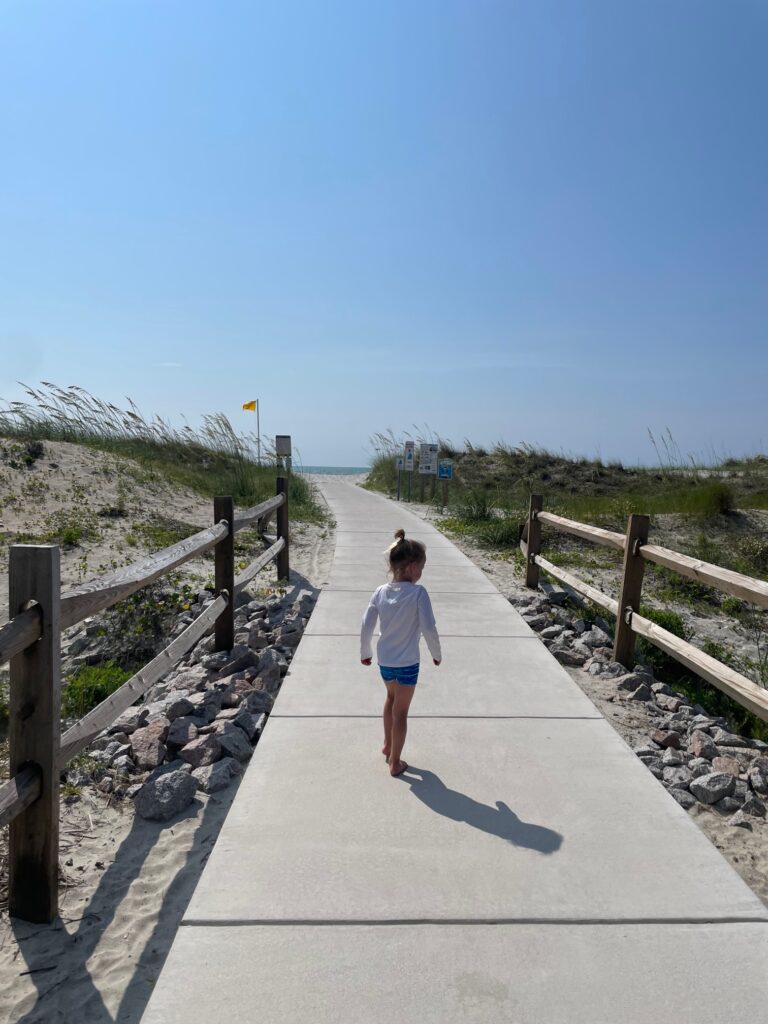 Huntington Beach State Park walkway