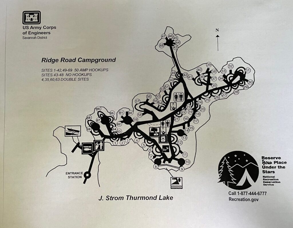 Ridge Road Campground Map