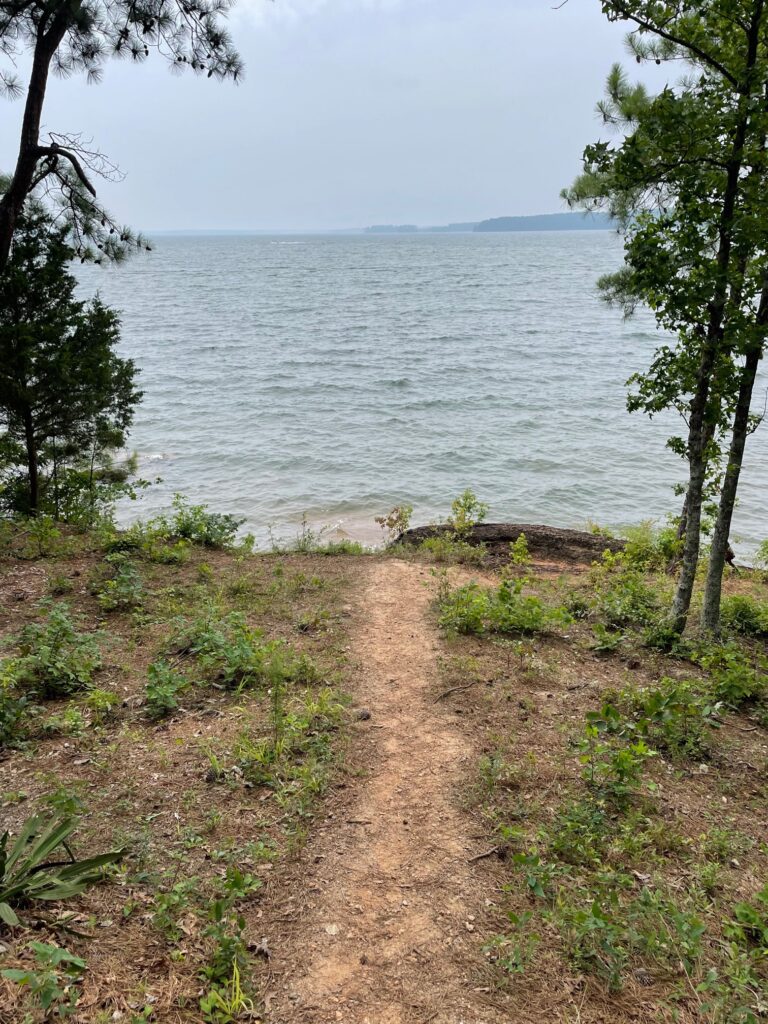 Ridge Road Campground site 51 path to water