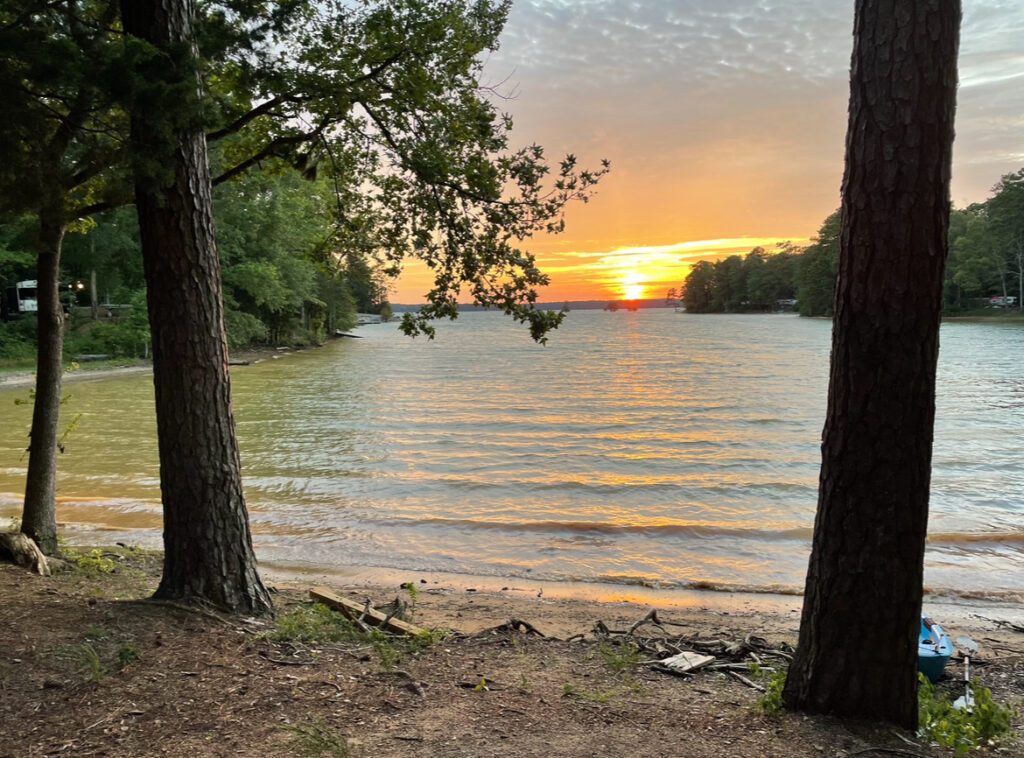 R Shaefer Heard campground sunset