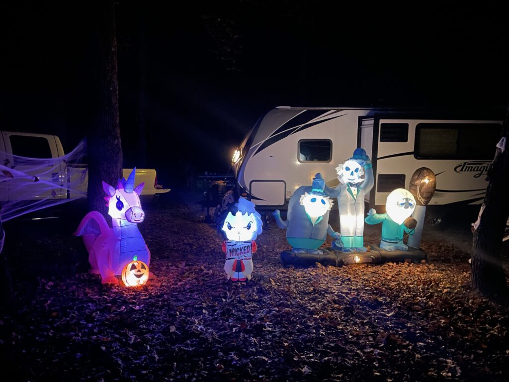 Friends of Fort Mountain State Park halloween decor 