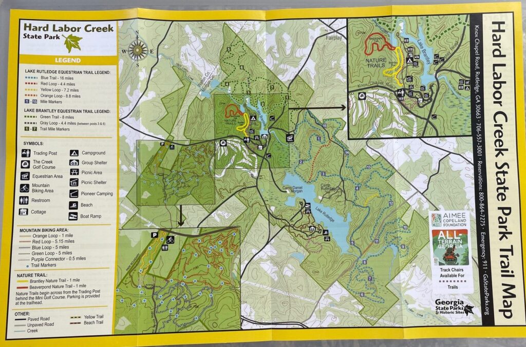 Hard Labor Creek State Park trail map