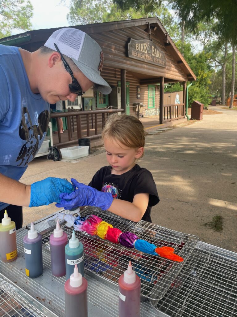 Fort Wilderness RV Resort tye dye