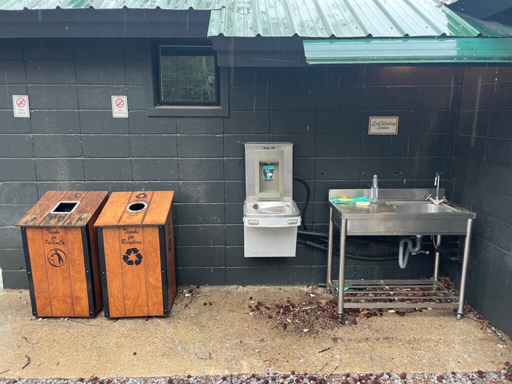 Roamstead Smoky Mountains Campground dish washing