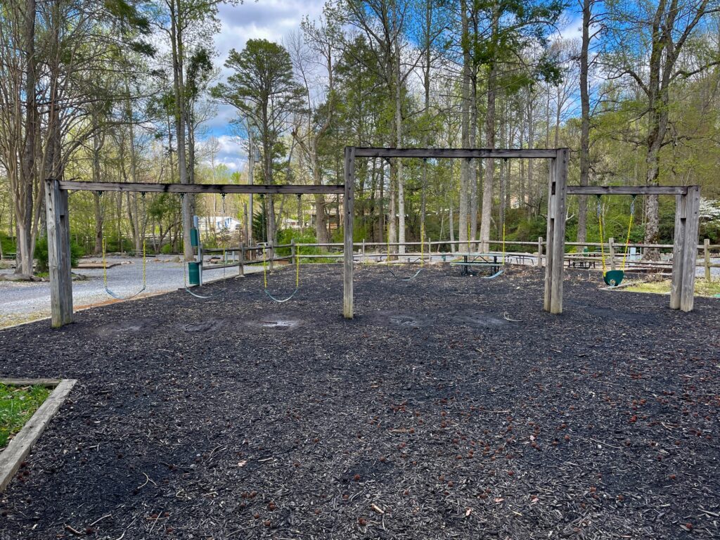 Roamstead Smoky Mountains Campground swings