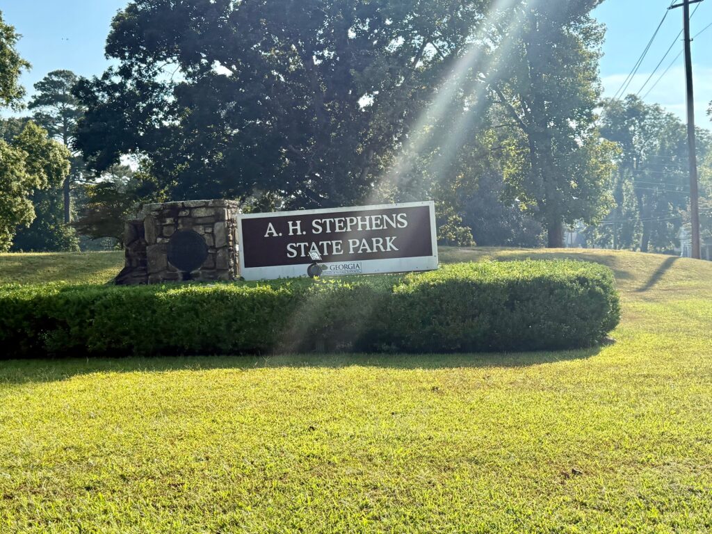 A. H. Stephens State Park sign