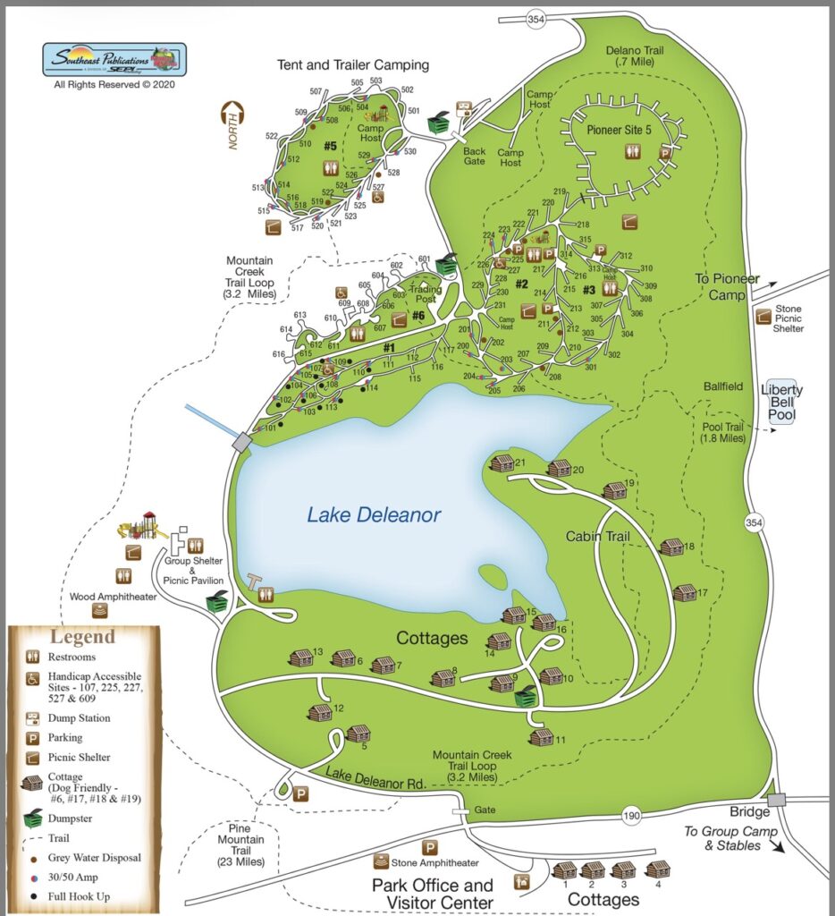FDR State Park map
